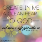 Psalm 51:10 I DailyBibleMeme.com